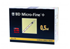Insulinspritze Micro-Fine™ 0.5 ml (bis 20 I.E.) 8 x 0,30 mm (m. K.) 100 Stück